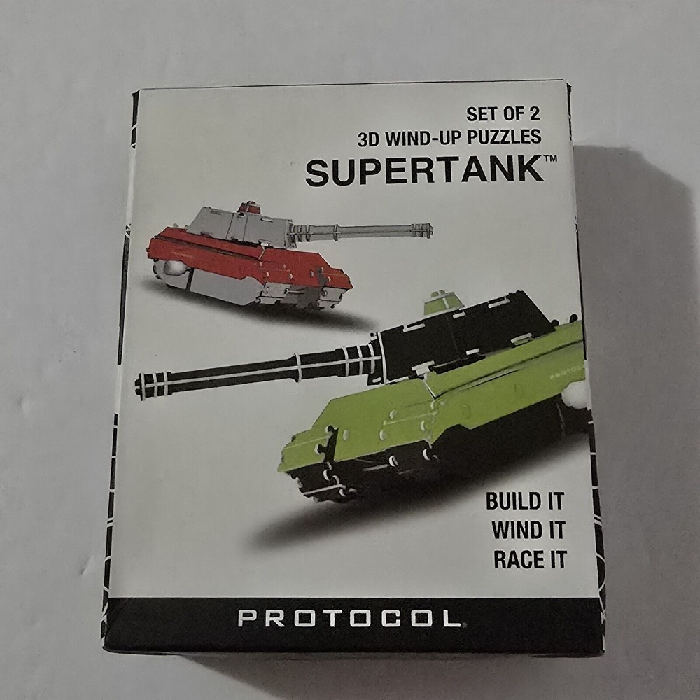 Supertank Wind-up Puzzles Set Of 2 3D Protocol New Stocking Stuffer